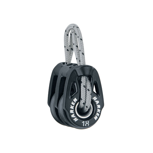 Polea doble de fijación flexible Harken® 2158 Fly™ de 18 mm