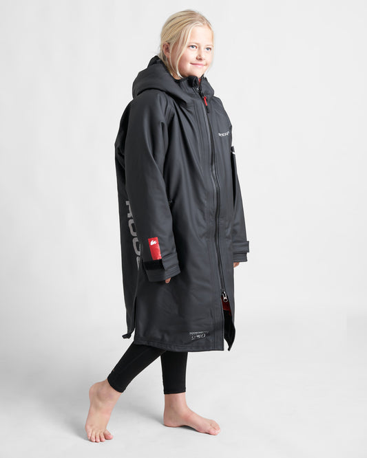Outlet - JUNIOR Aquafleece Robe- BLACK/RED