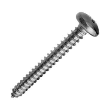 Self Tapping Screw Gauge 8 x 1.5" Pozi Pan Head - A4 Stainless Steel