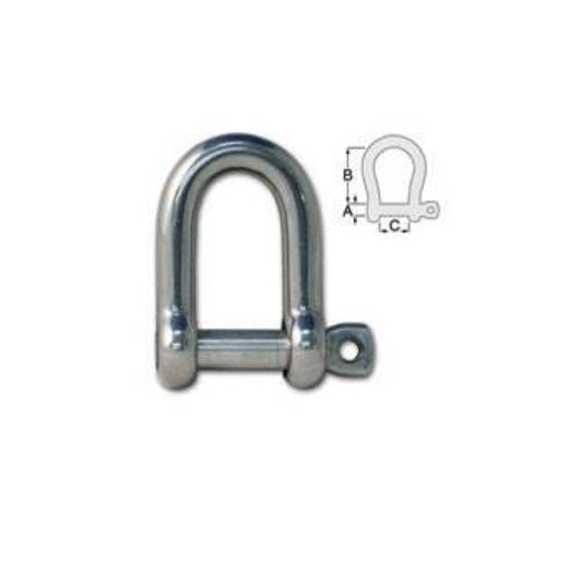 6mm Forged D Shackle.
