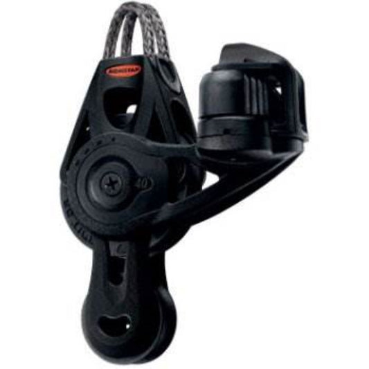 Ronstan RF45521 40mm Orbit Block with Cleat and Dyneema Link Head