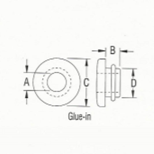 Ronstan PNP256 11mm Plastic Bush S/S lined.
