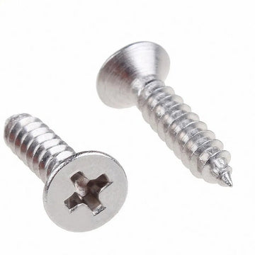 Self Tapping Screw Gauge 8 x 0.5" Pozi CSK Head - A4 Stainless Steel