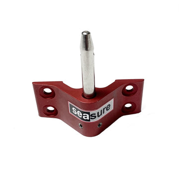 Seasure 18.14R 8mm Bottom Transom Pintle (RED) - 4 Hole - Removable