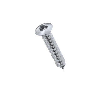 Self Tapping Screw Gauge 10 x 1.5" Pozi Raised CSK Head - A4 Stainless Steel
