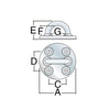Harken 627 Small Round Padeye.