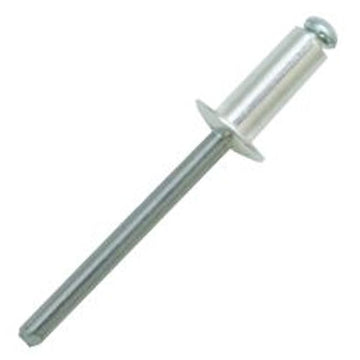 4mm Aluminium Rivet -12mm long - Single item.