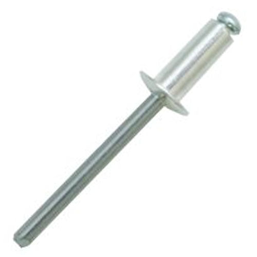 4mm Aluminium Rivet -12mm long - Single item.