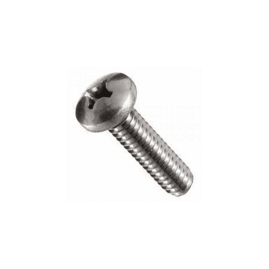 M4 x 20mm Pan Head Machine Screw  - A4 Stainless Steel.