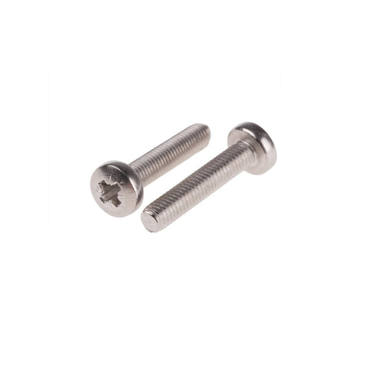 M5 x 25mm Pan Head Machine Screw - A4 Stainless Steel.