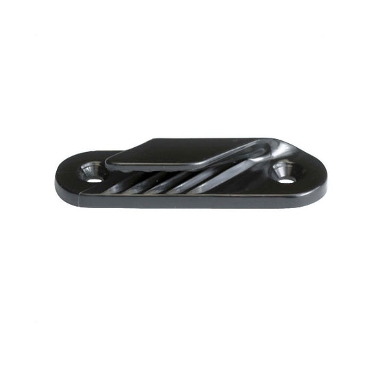 Clamcleat CL213 Fine Line - Low Profile Black Nylon Cleat (Starboard).