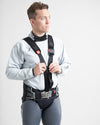 Arnés de Trapecio Rooster® con Crotch Tipo Pañal, Barra y Cordones (Montado)