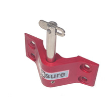 Load image into Gallery viewer, Seasure 18.14DLR 5mm Bottom Transom Release Pintle (RED) - 4 Hole Mounting, Drop Nose Pin
