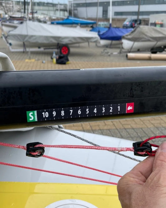 Calibration Sticker - Number Graduated Port/Starboard  (16.5cm x 2cm) - set of 2.