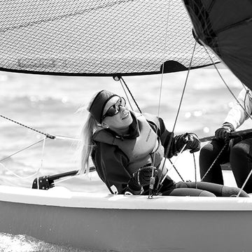 photo of the custom kit coordinator sailing 